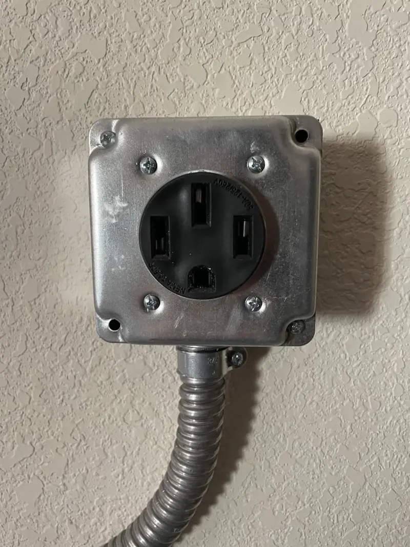 NEMA 14-50 outlet installed for Smart Home Electrical in La Verkin